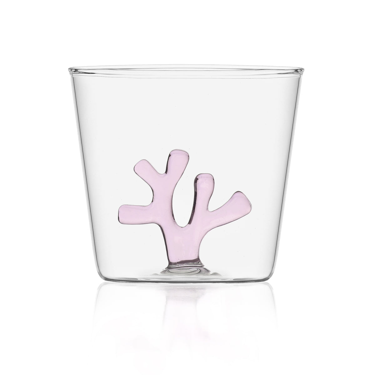 Drinking Glass Orange Coral
