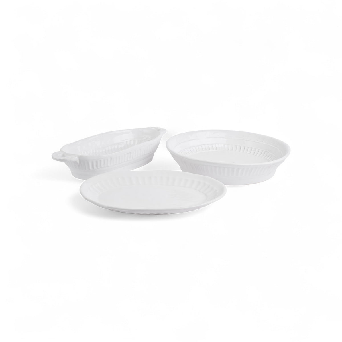 White Sophia Oval Platter 35x26