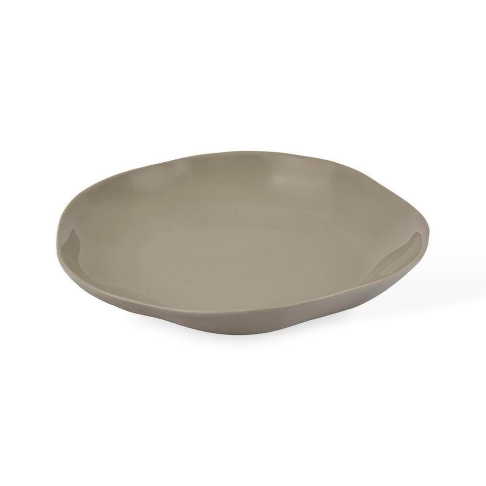 Organic Stoneware Grey Dessert Plate