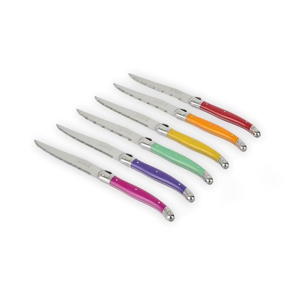 Boxed Set For 6 White Steak Knives