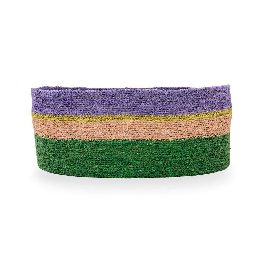 Large Round Basket- Colorful