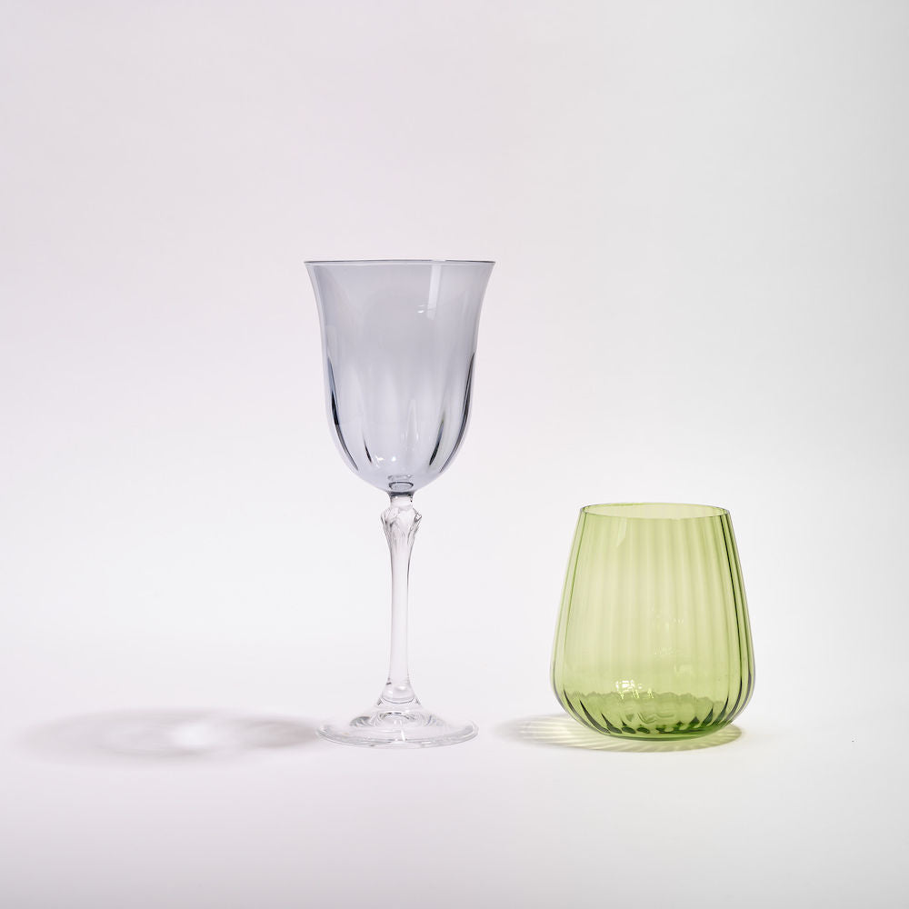 Pastel Colored Wine Glasses, Set of 6
