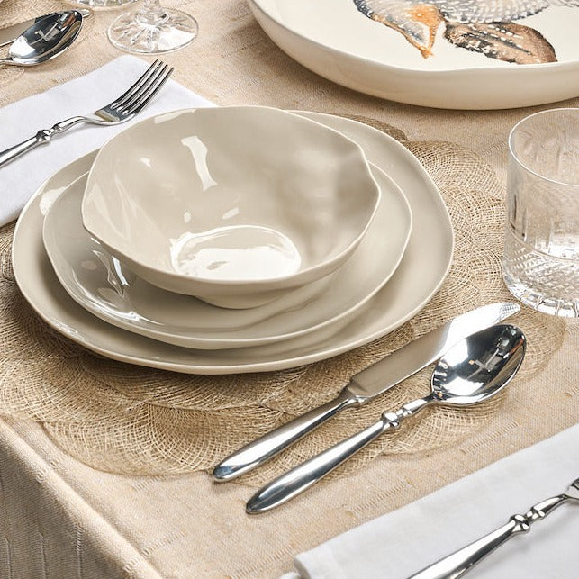 כלי אוכל מחרס אורגניים, סידור מקומות