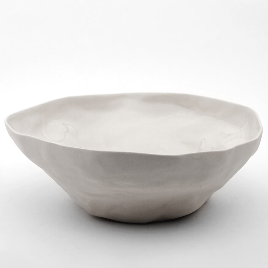 Organic Stoneware Gray Bowl Large