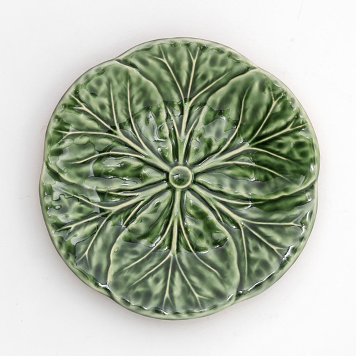 צלחת קינוח כרוב ורדה לבנה