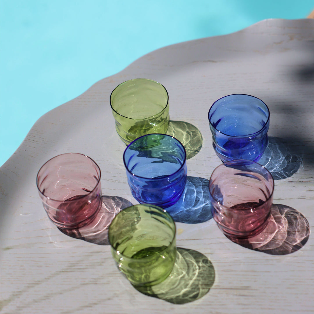 Colorful Glasses, set of 6