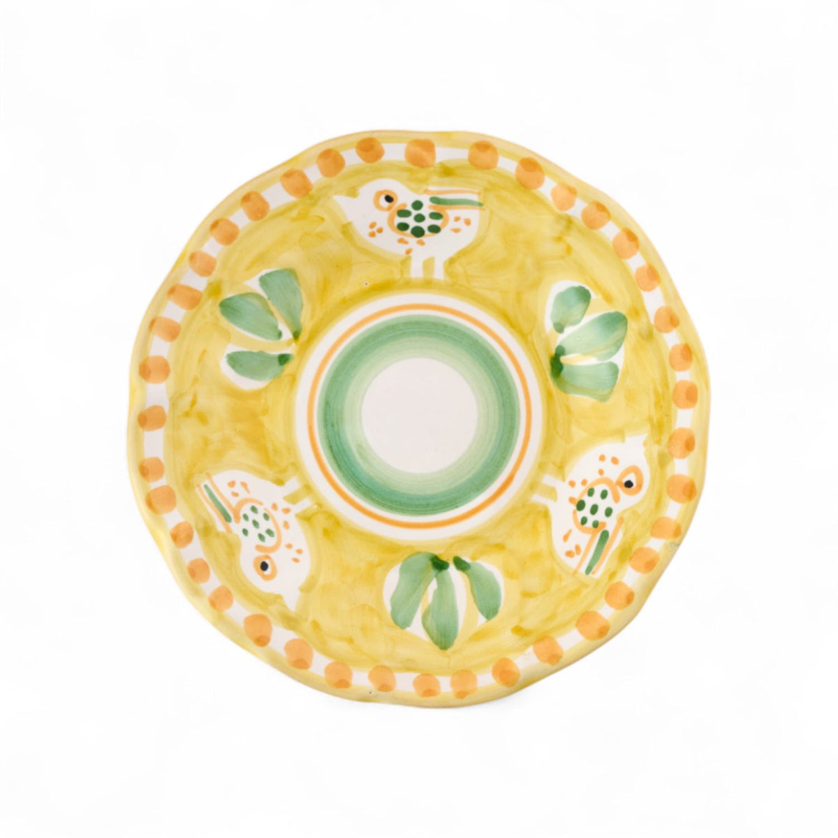 צלחת קינוח צבעונית קמפניה