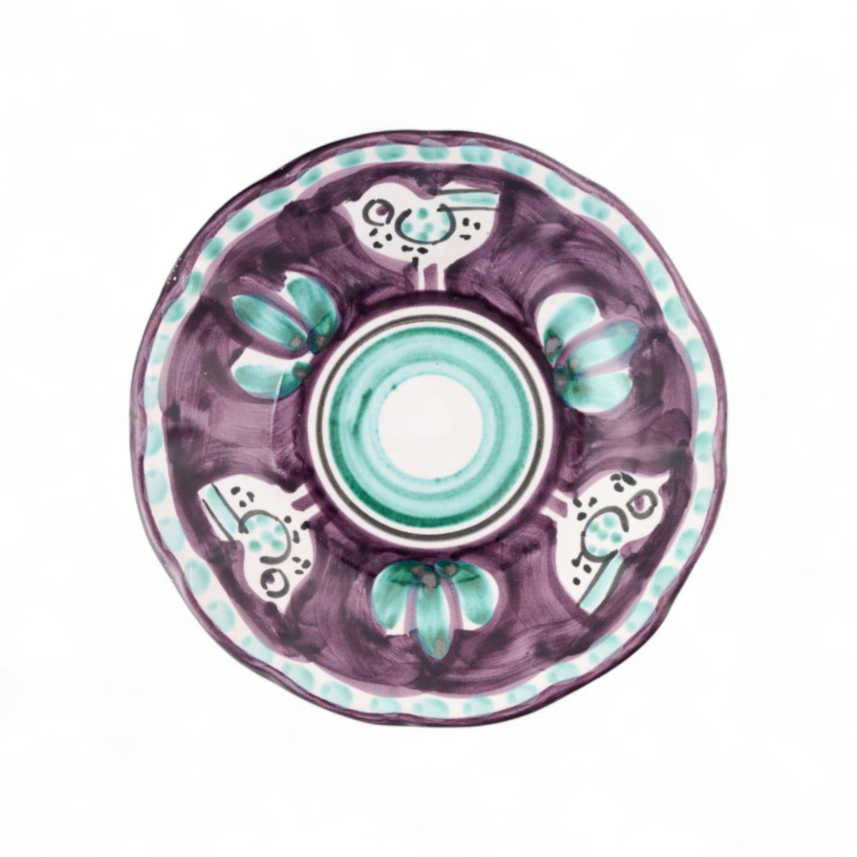 צלחת קינוח צבעונית קמפניה