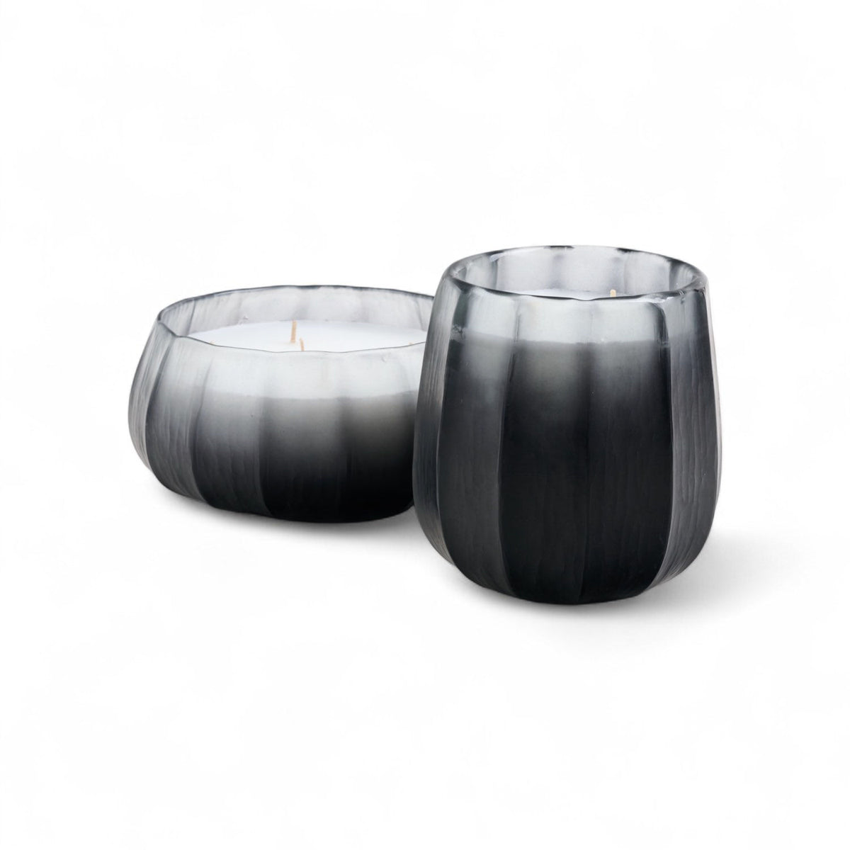 Grey Smoke Candle Bowl with Santal Scent