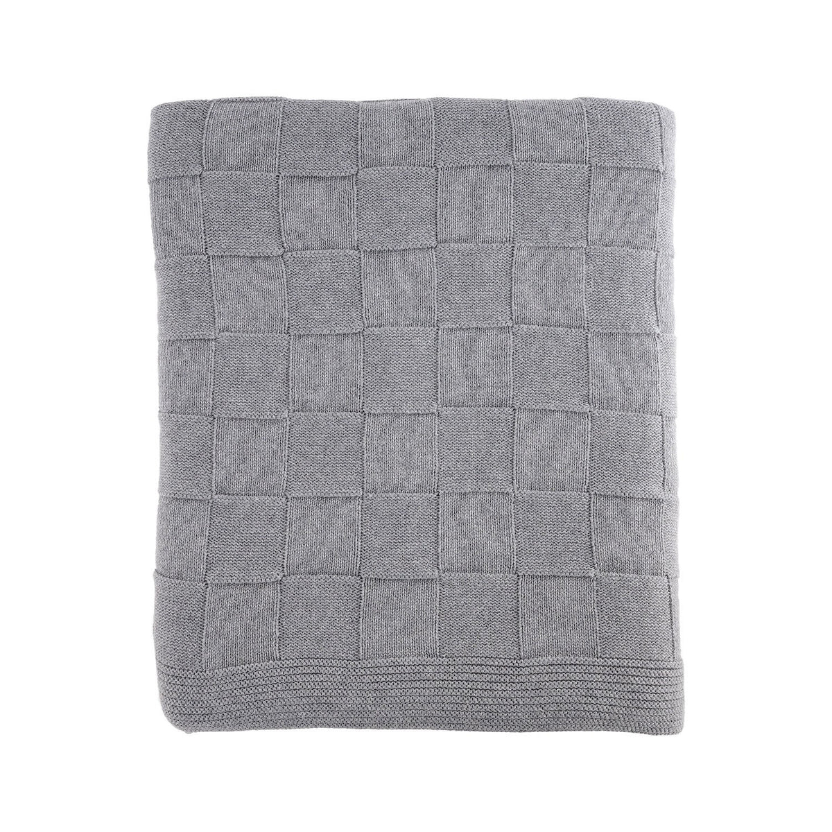 Knitted Squares Throw