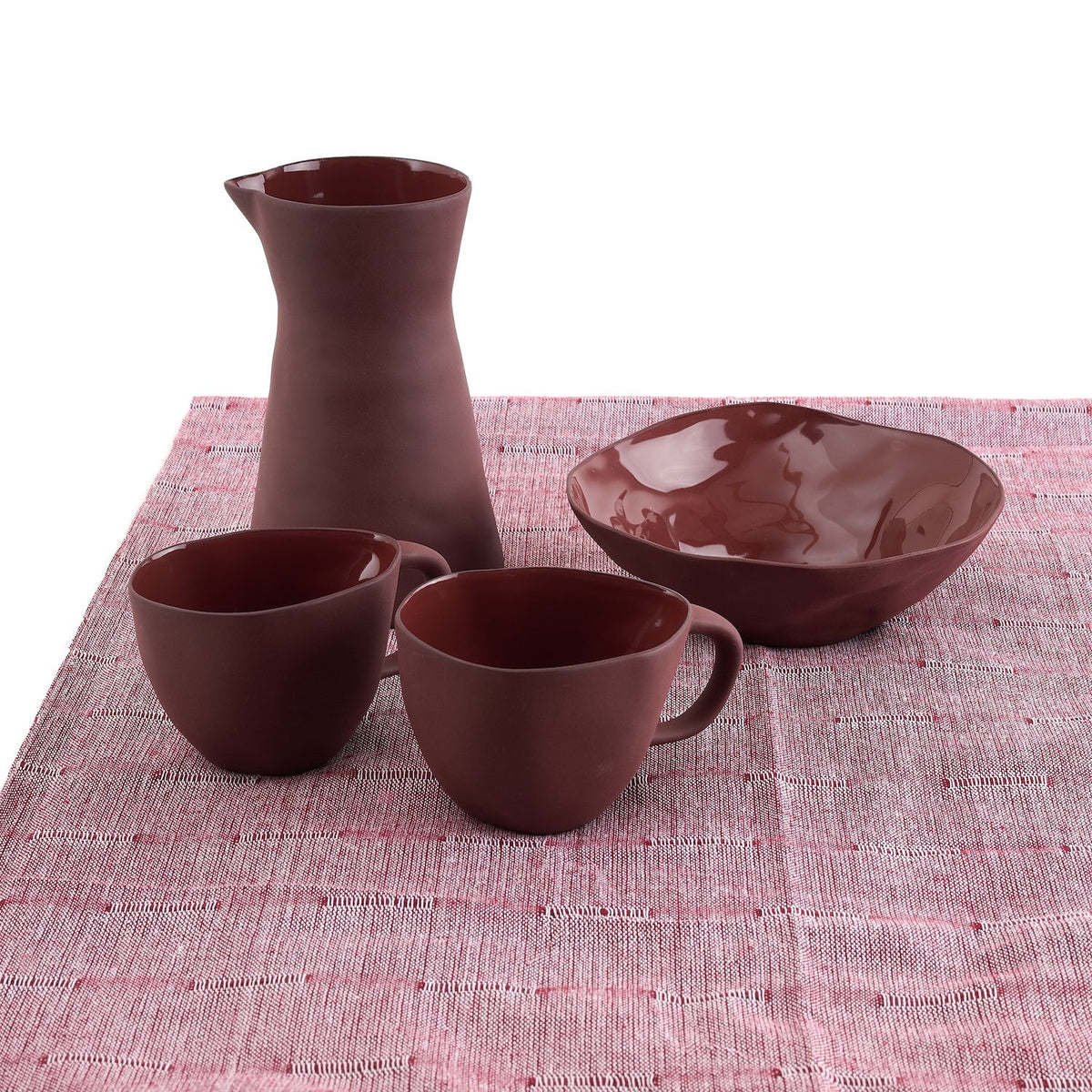 Organic Stoneware Carafe Off White