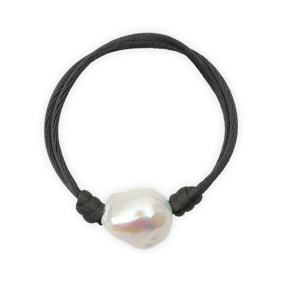 Pearl Bracelet with Expandable Cotton Silk Thread