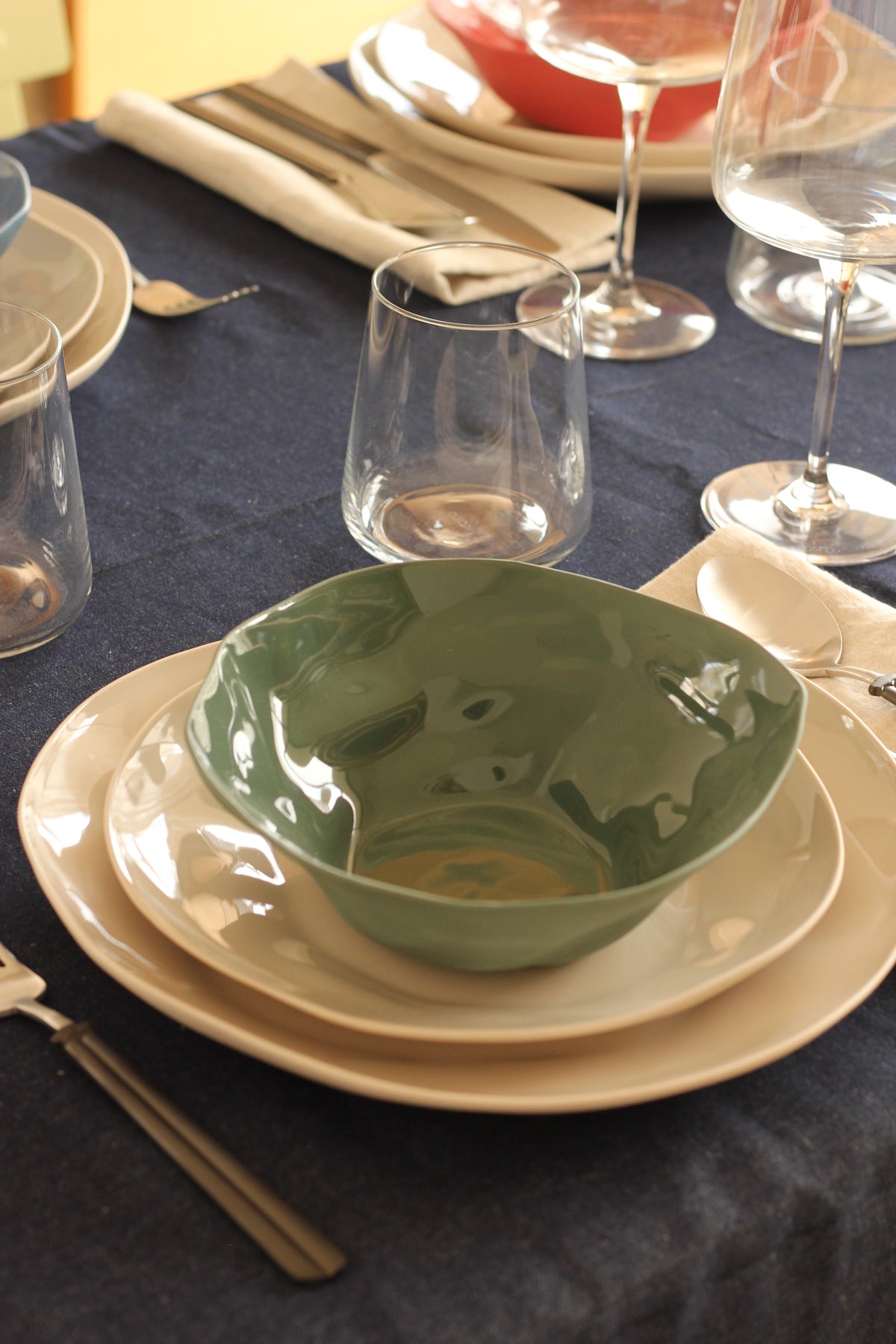 Organic Stoneware Small Serving Bowl