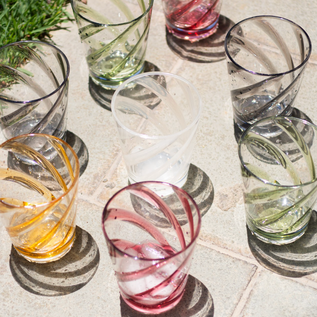 Spiral Decor Plastic Sustainable Cups