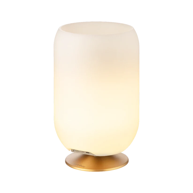 Kooduu Atmos Table Lamp, Bottle Holder and Bluetooth Speaker-Chrome