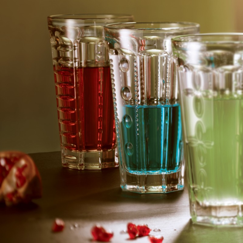 Set of 4 Tall Drinking Glasses