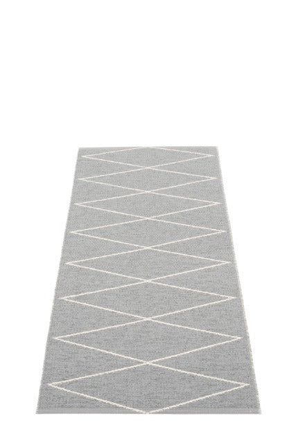 Grey Diagonal Loom Rug 70x240cm