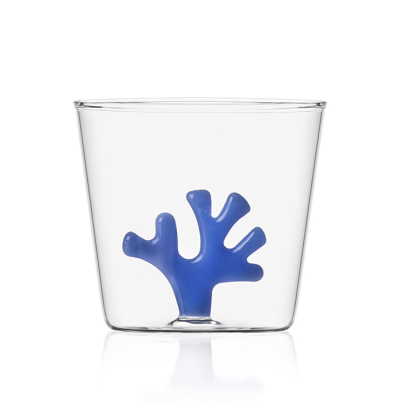 Drinking Glass Green Coral