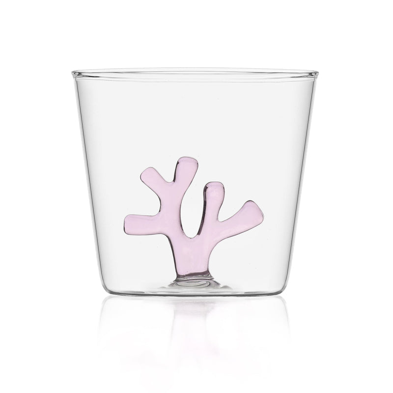 Drinking Glass Green Coral
