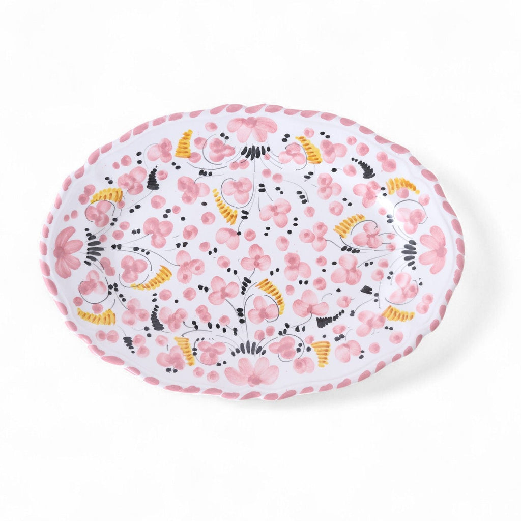Primavera Oval Serving Dish (blue bandana)