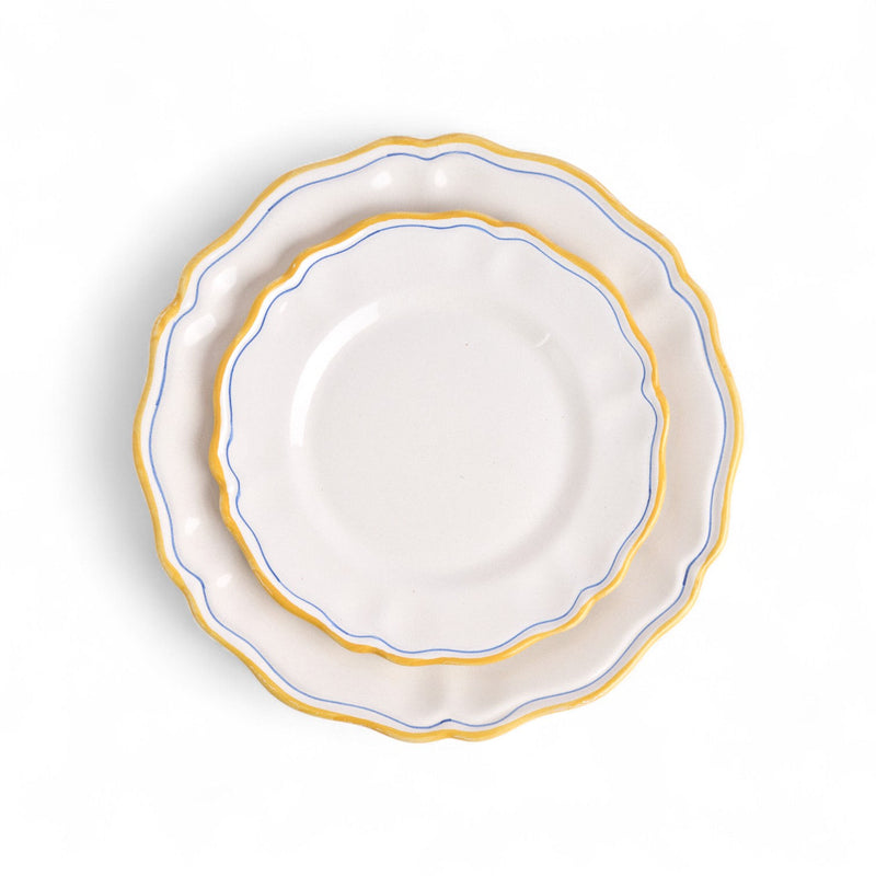 צלחת ארוחת ערב פרימוורה 2 פסים 28 ס״מ