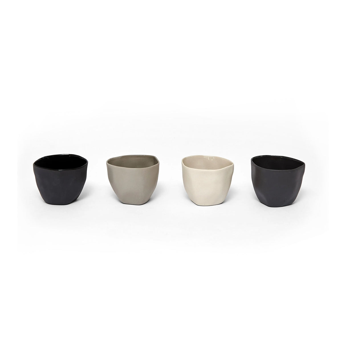 Organic Stoneware Box of 4 Espresso Cups