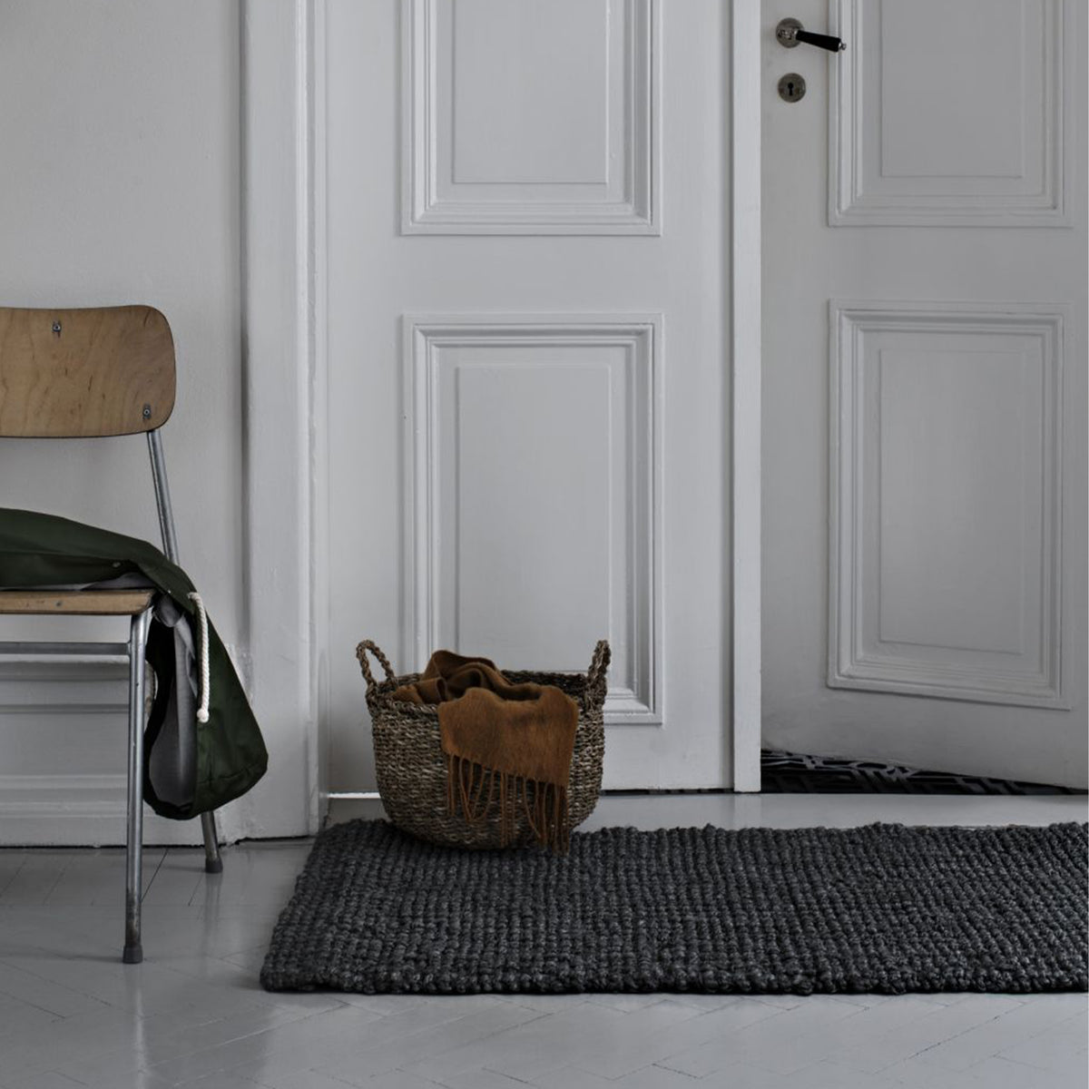Doormat Hand Woven Jute 60x90 cm