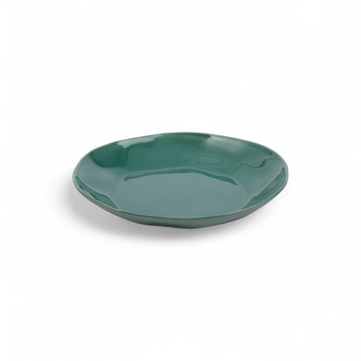 Organic Stoneware Sage Green Dessert Plate - 16 cm