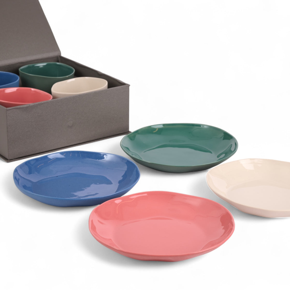 Organic Stoneware Sage Green Dessert Plate - 16 cm