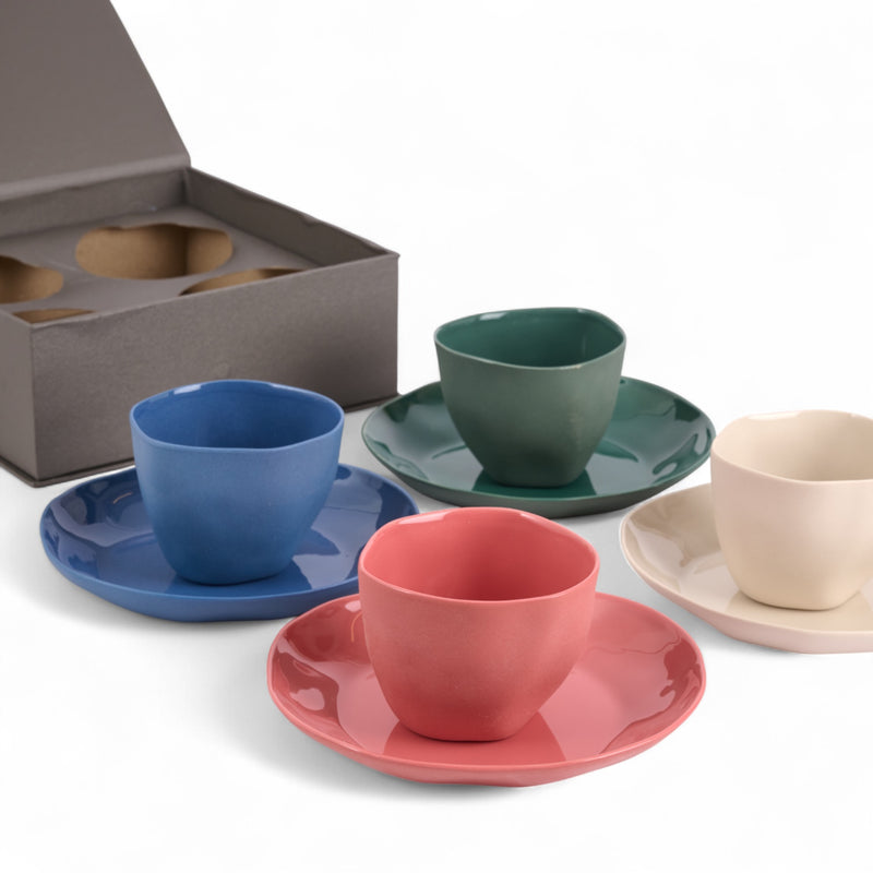 Organic Stoneware Sage Green Dessert Plate - 16 cm