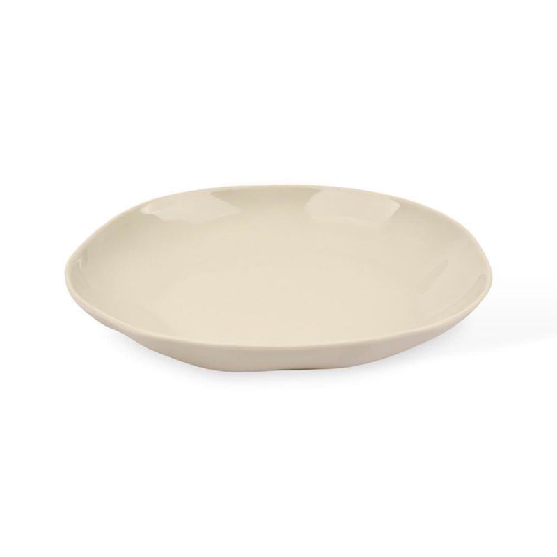 Organic Stoneware Charcoal Dessert Plate