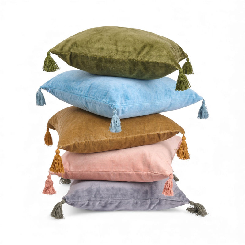 Green Velvet Cushion - 45X45 cm