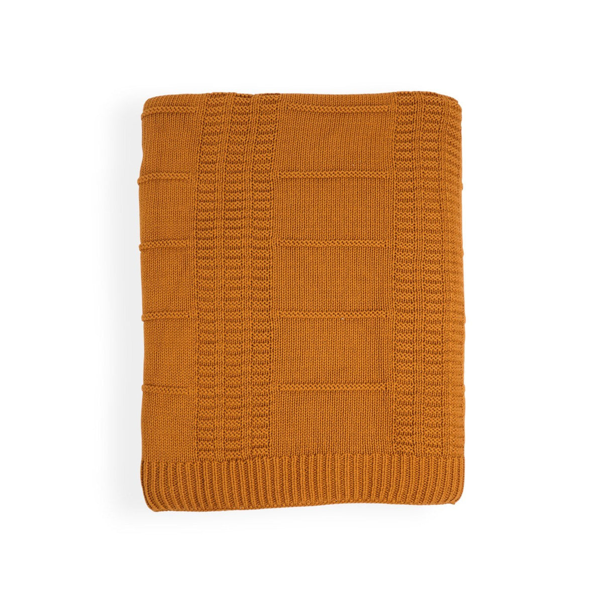 שמיכת כותנה סרוגה - אוקר