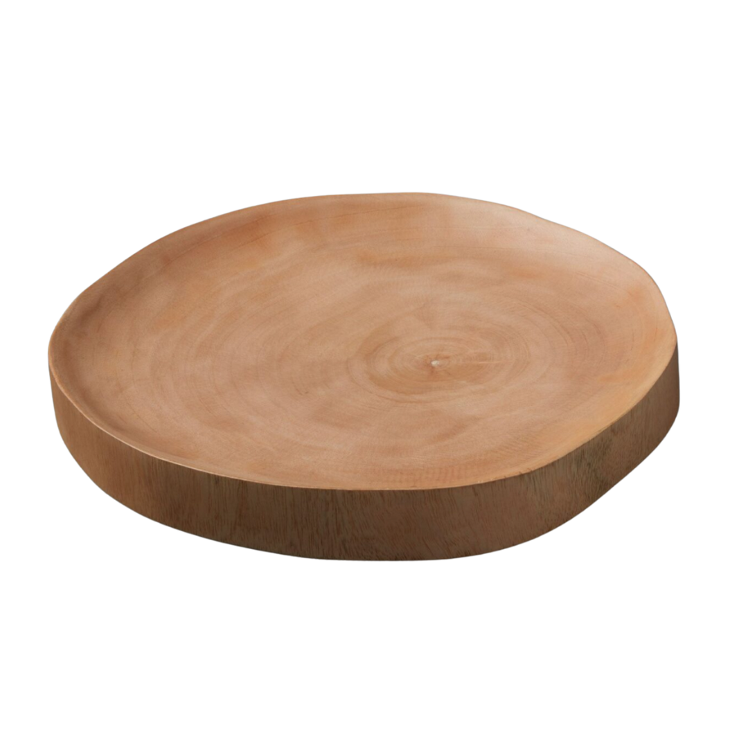 Flat Mango Wood Serving Plate