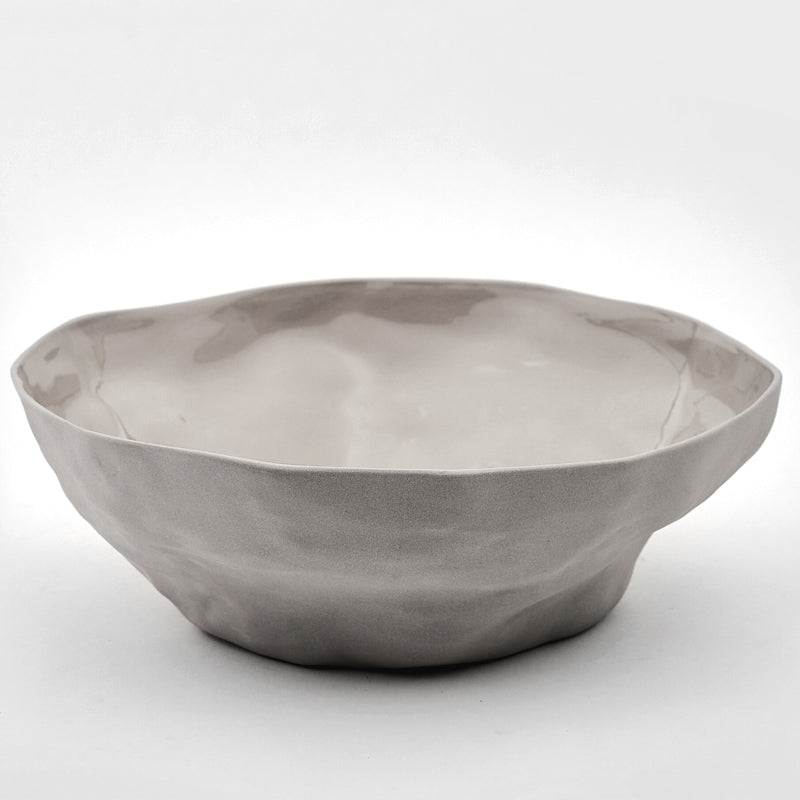 Organic Stoneware Off White Bowl Large