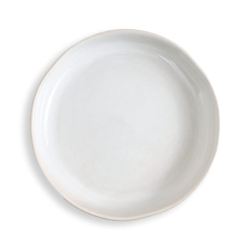 סט אוכל לבן גבריאל עם צלחת מרק 24 ס״מ