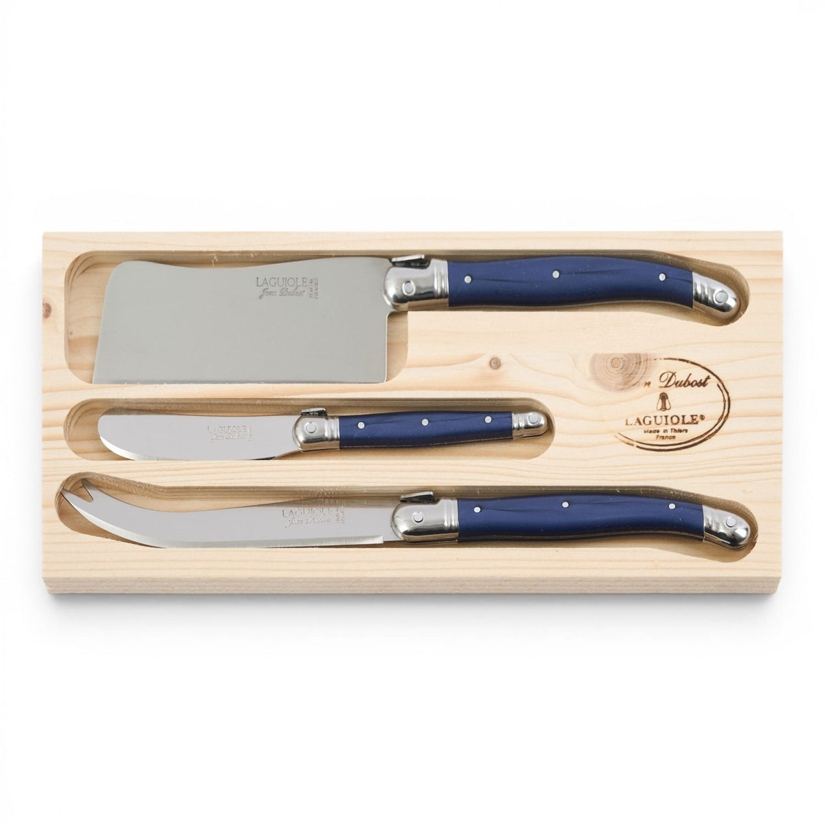 Set of 3 Cheese Knives - Dark Blue
