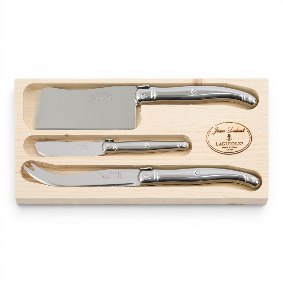 Set of 3 Cheese Knives - Stainless Still