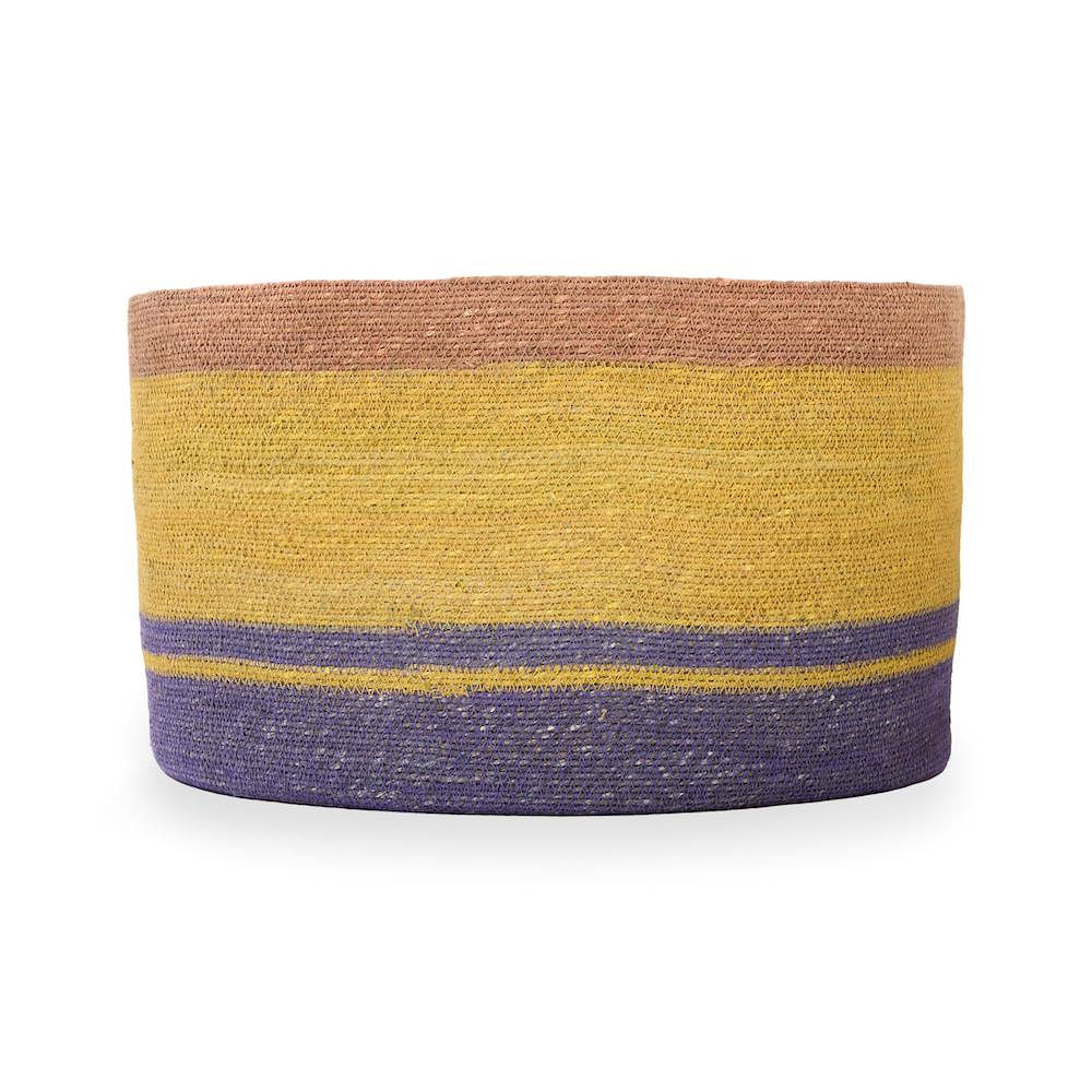 Low Round Basket- Colorful
