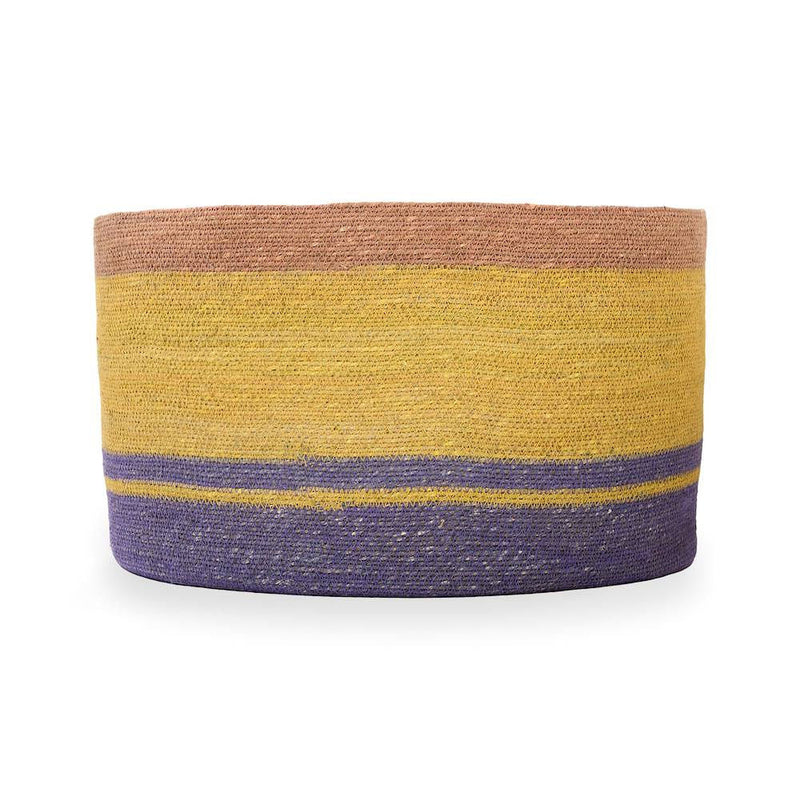 Low Round Basket- Colorful