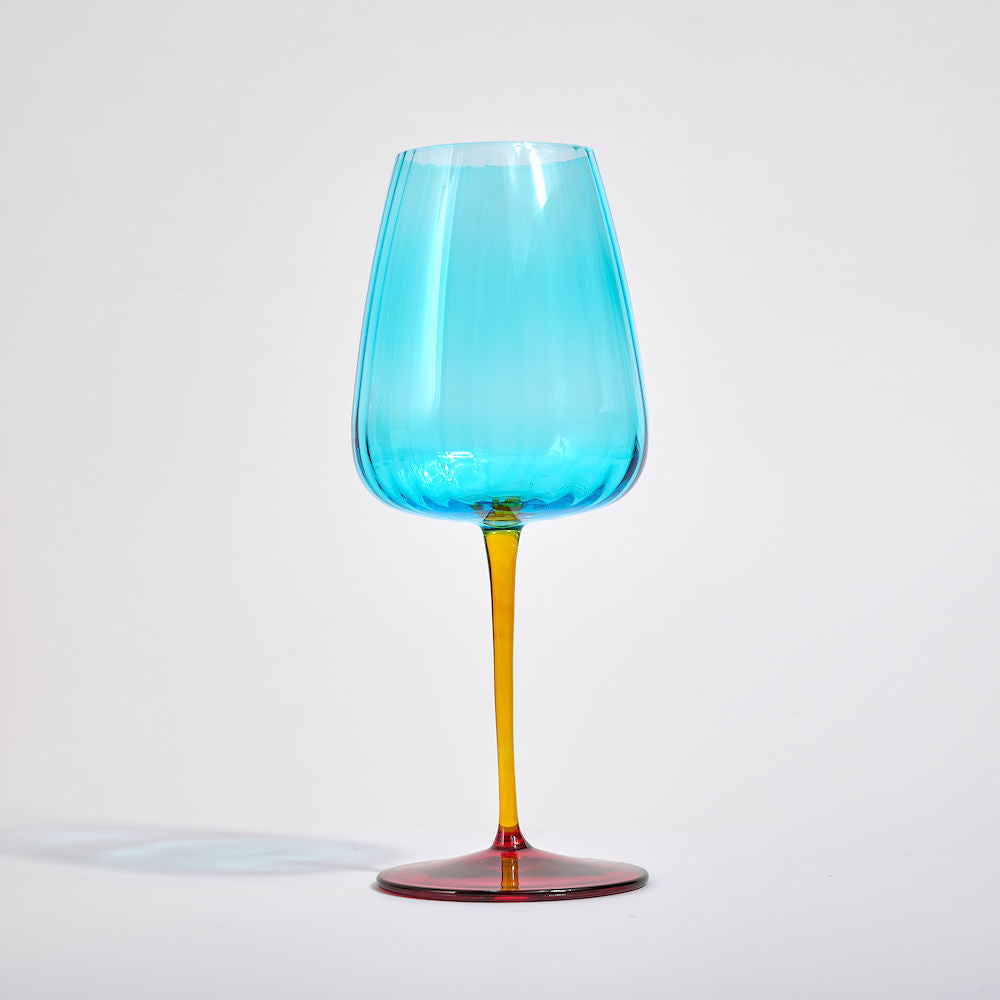 Colored Wine Glasses, Set of 4