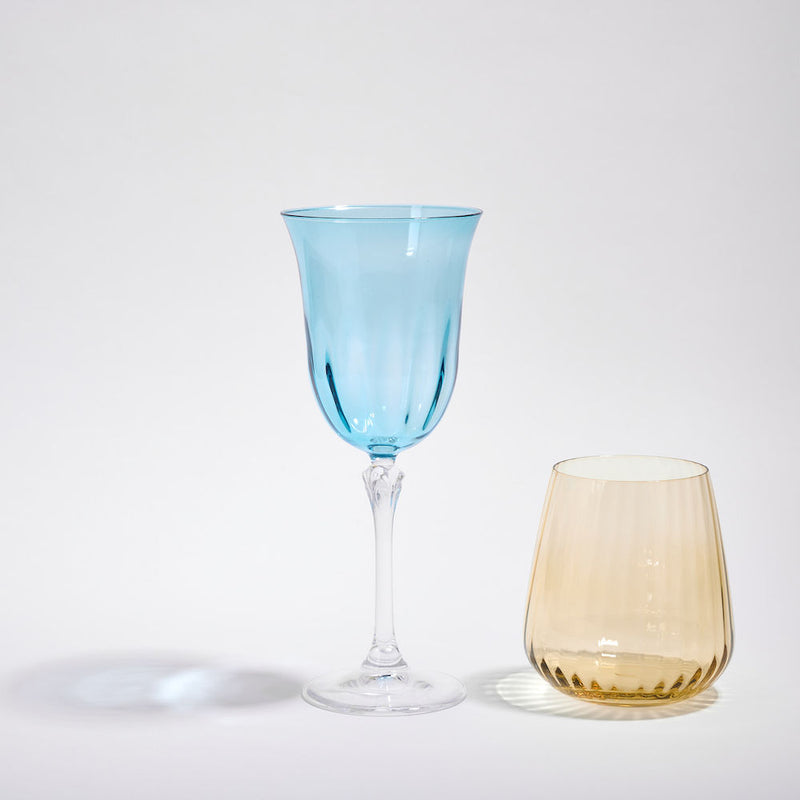 Pastel Colored Wine Glasses, Set of 6