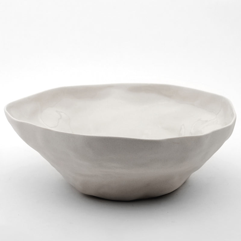 Organic Stoneware Gray Bowl Large