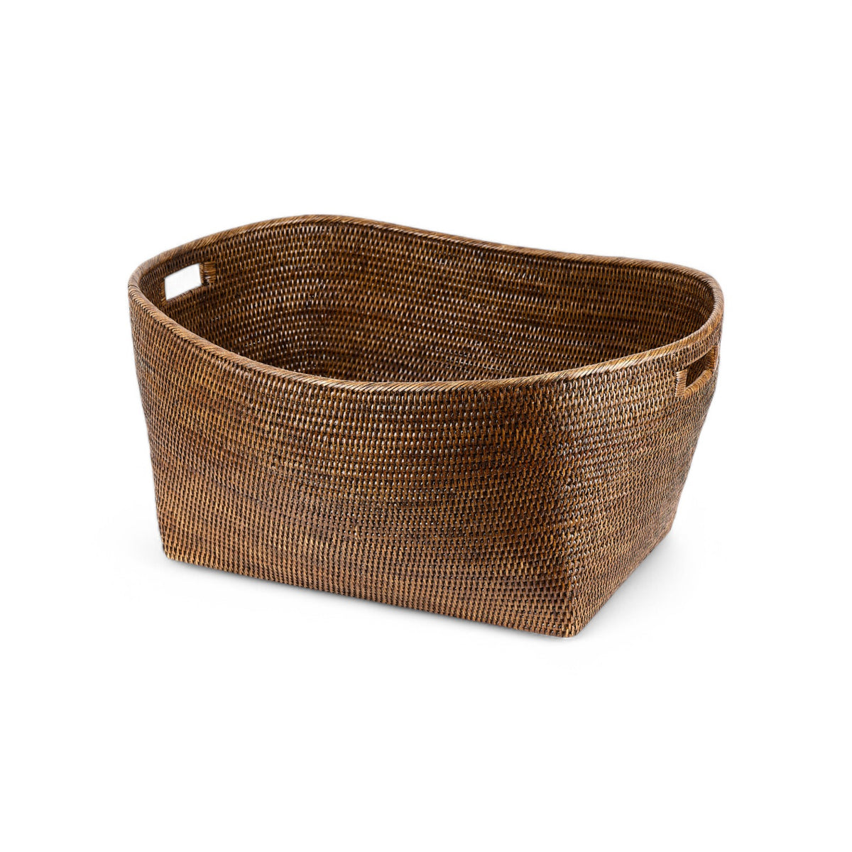 Rattan Open Basket With Handles