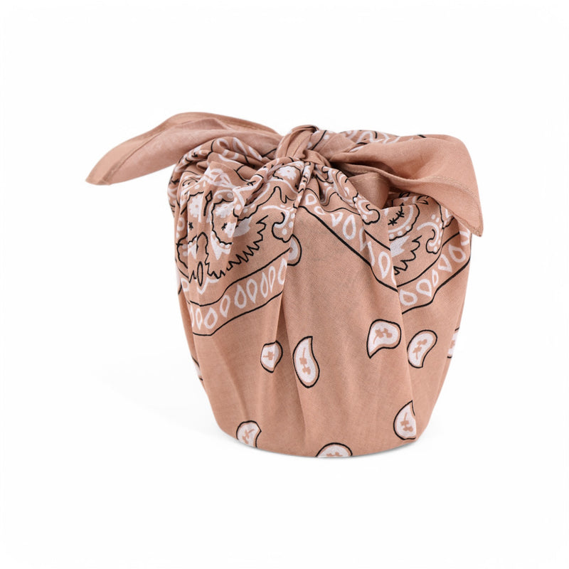 Jasmine Scented Clara Candle Wrapped in Bandana+ Candle Snuffer Set