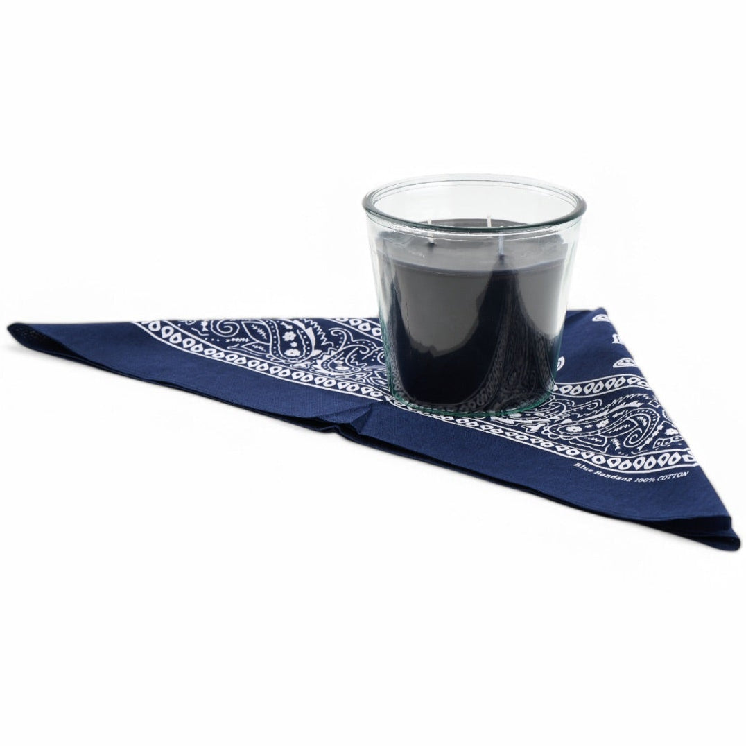 Jasmine Scented Clara Candle Wrapped in Bandana