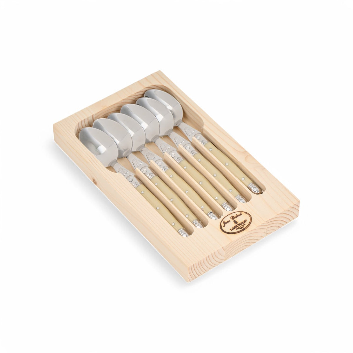 Boxed Set for 6 Tea Spoons, Natural