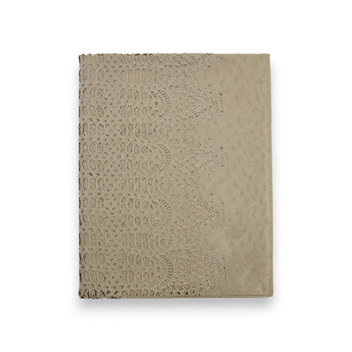 Waterproof Vinyl Crochet Tablecloth- Khaki