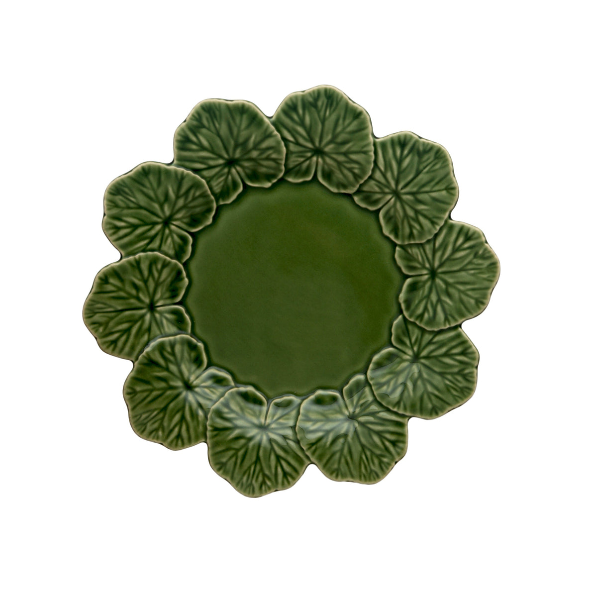 Verde Geranium Plate Green