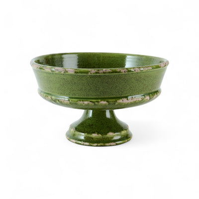 Pompeii Crackle Glaze Bowl on Leg- 31cm
